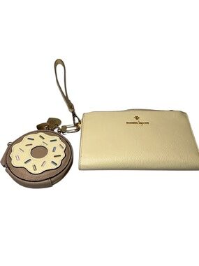 Nanette Lepore Leather Wallet Wristlet & Donut change purse
Like New